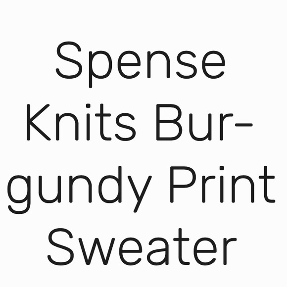 Spence burgundy pattern top - Picture 3 of 4